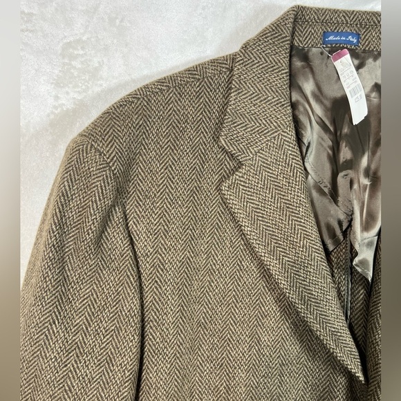 NWT NOS Polo Ralph Lauren XL Made in Italy Harris Tweed 100% Wool Sports Coat - Picture 3 of 15